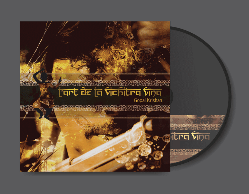 Art de la vishitra vina : création de jaquette de CD