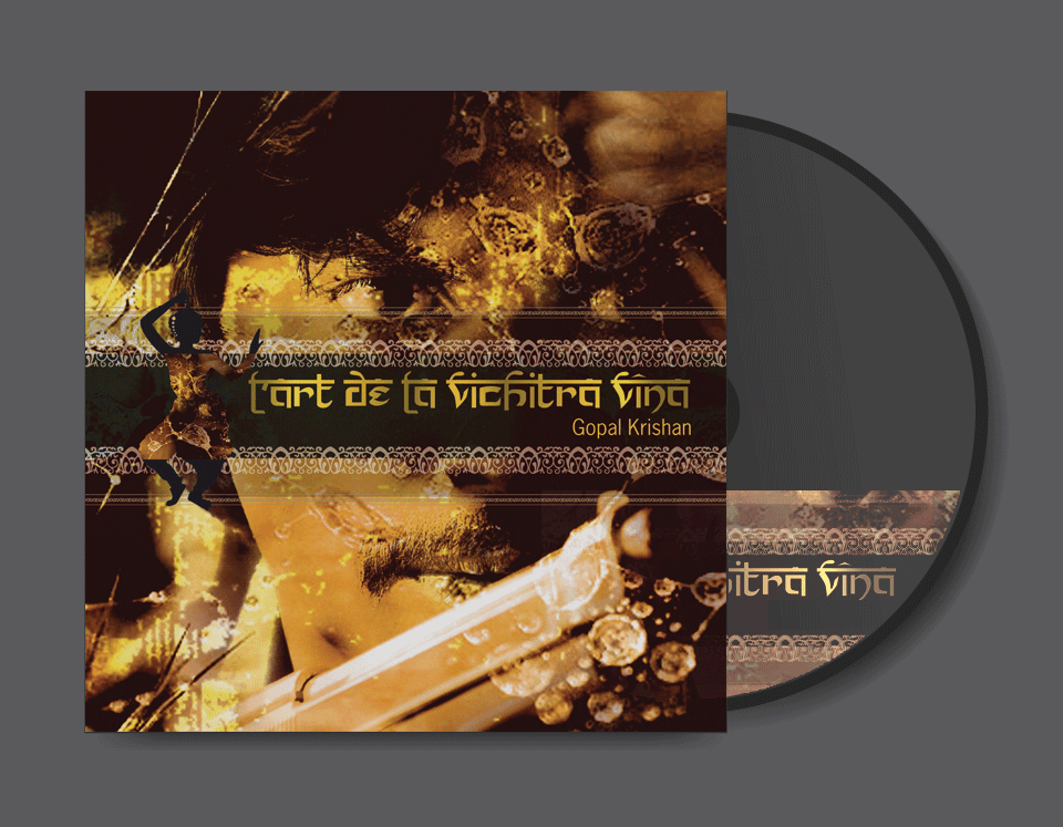 Art de la vishitra vina : création de jaquette de CD