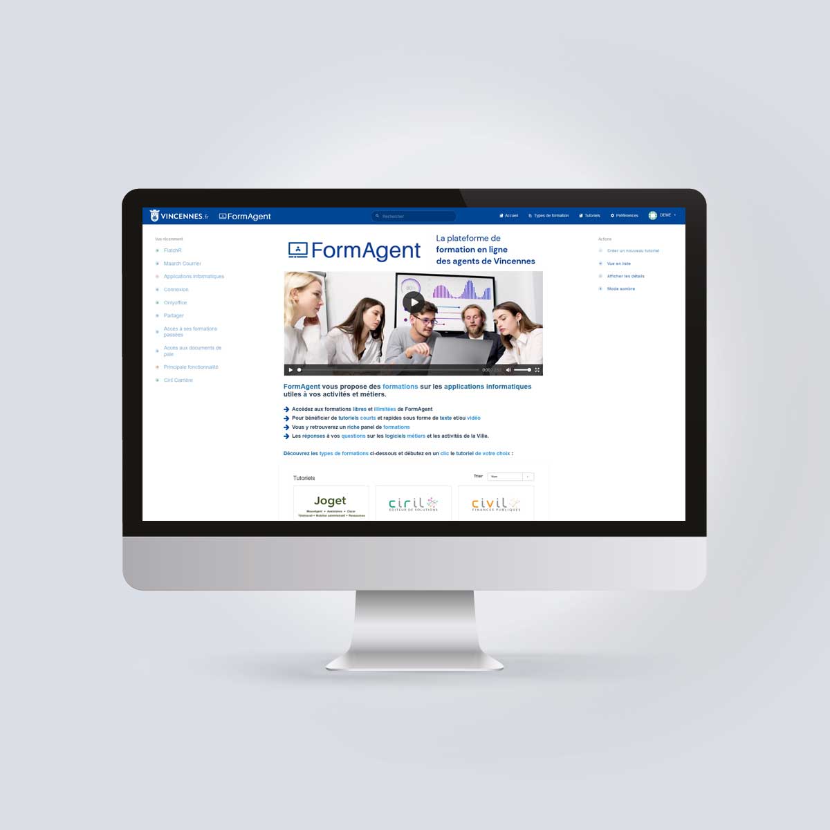 FormAgent : conception de site e-learning