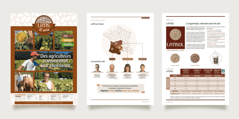 Latis : création de brochure commerciale