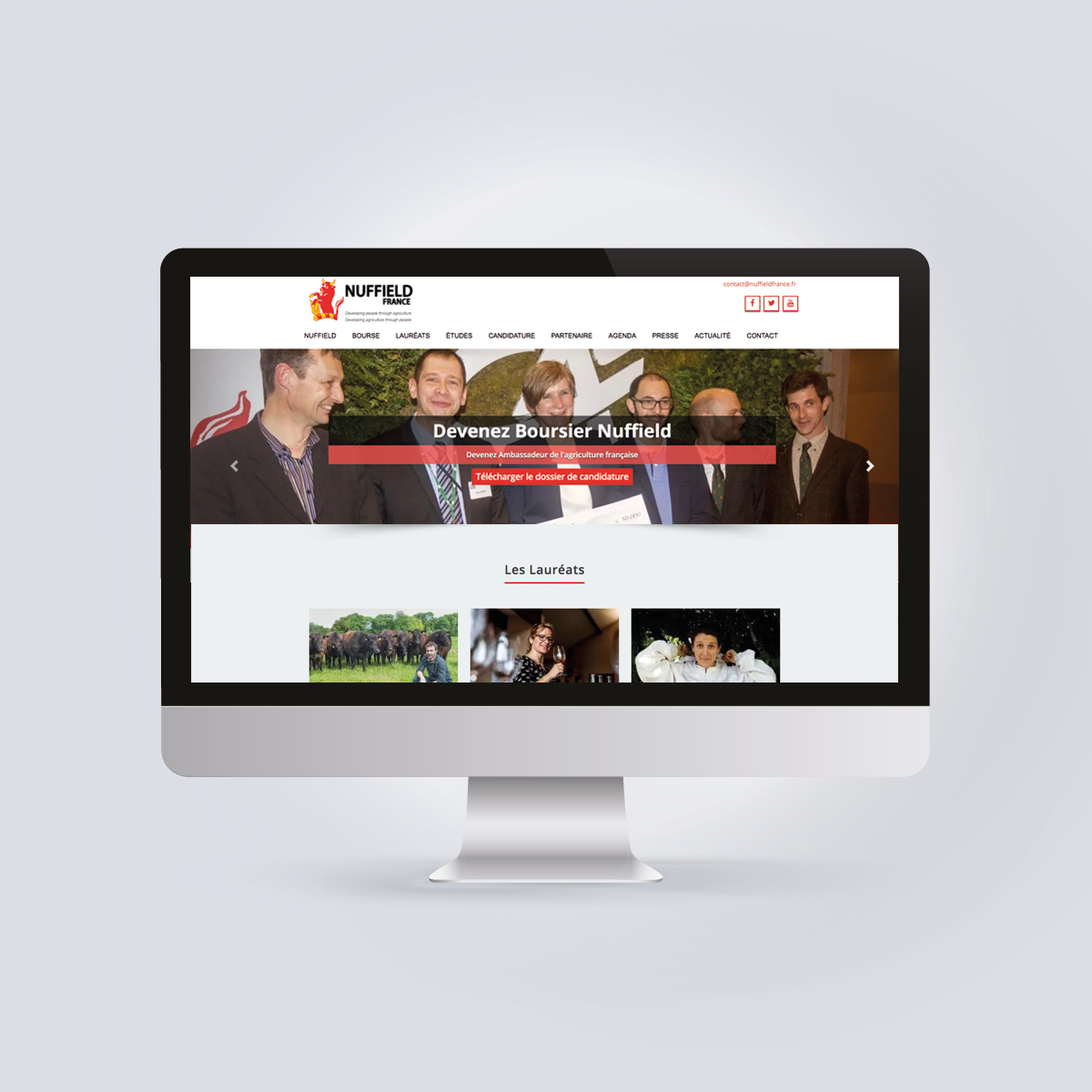 Nuffield : création, refonte et maintenance de site