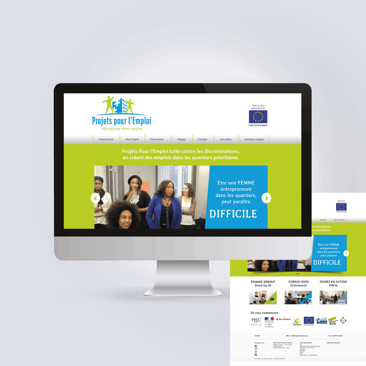 Projets pour l'emploi : création de site internet