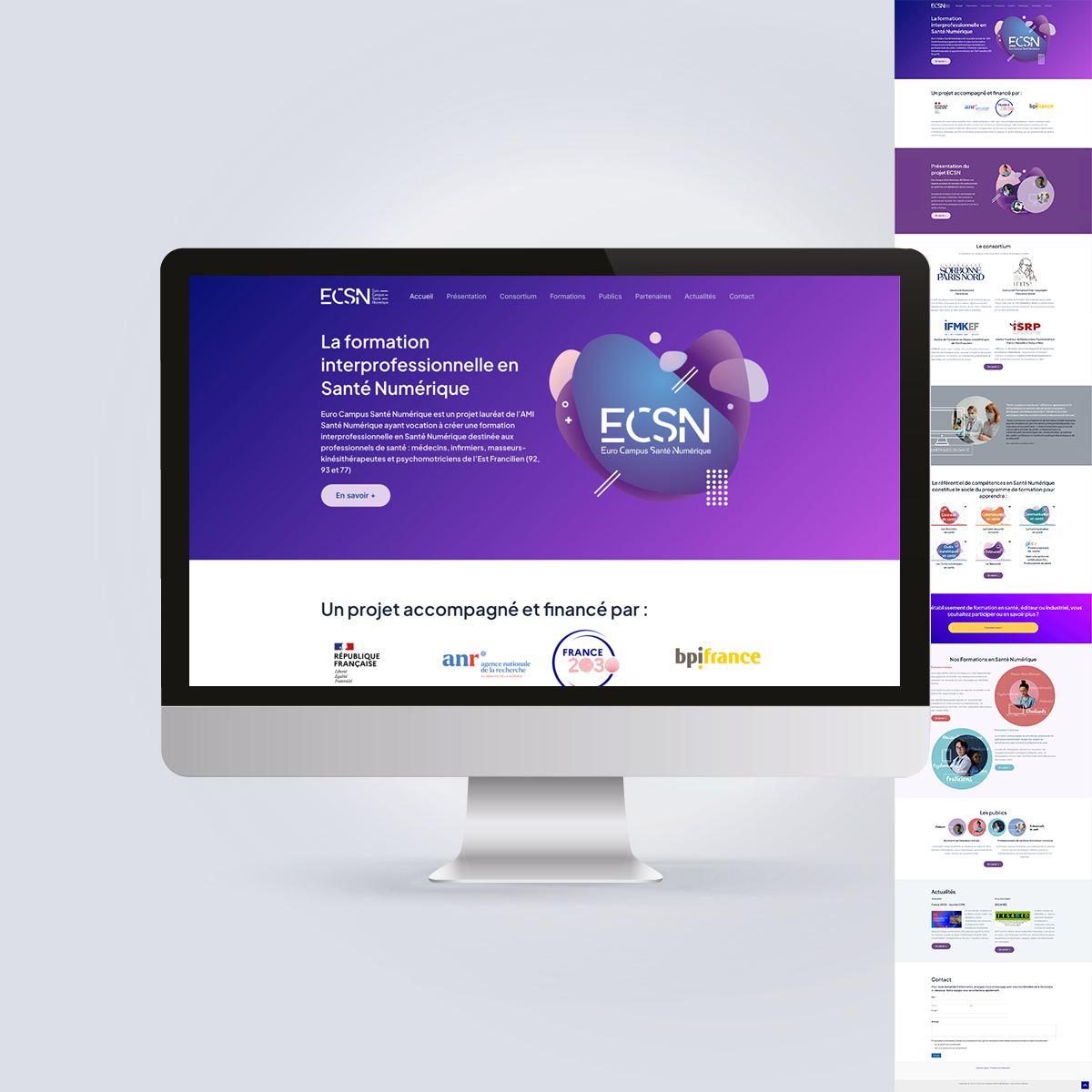 ECSN : création de site en santé numérique
