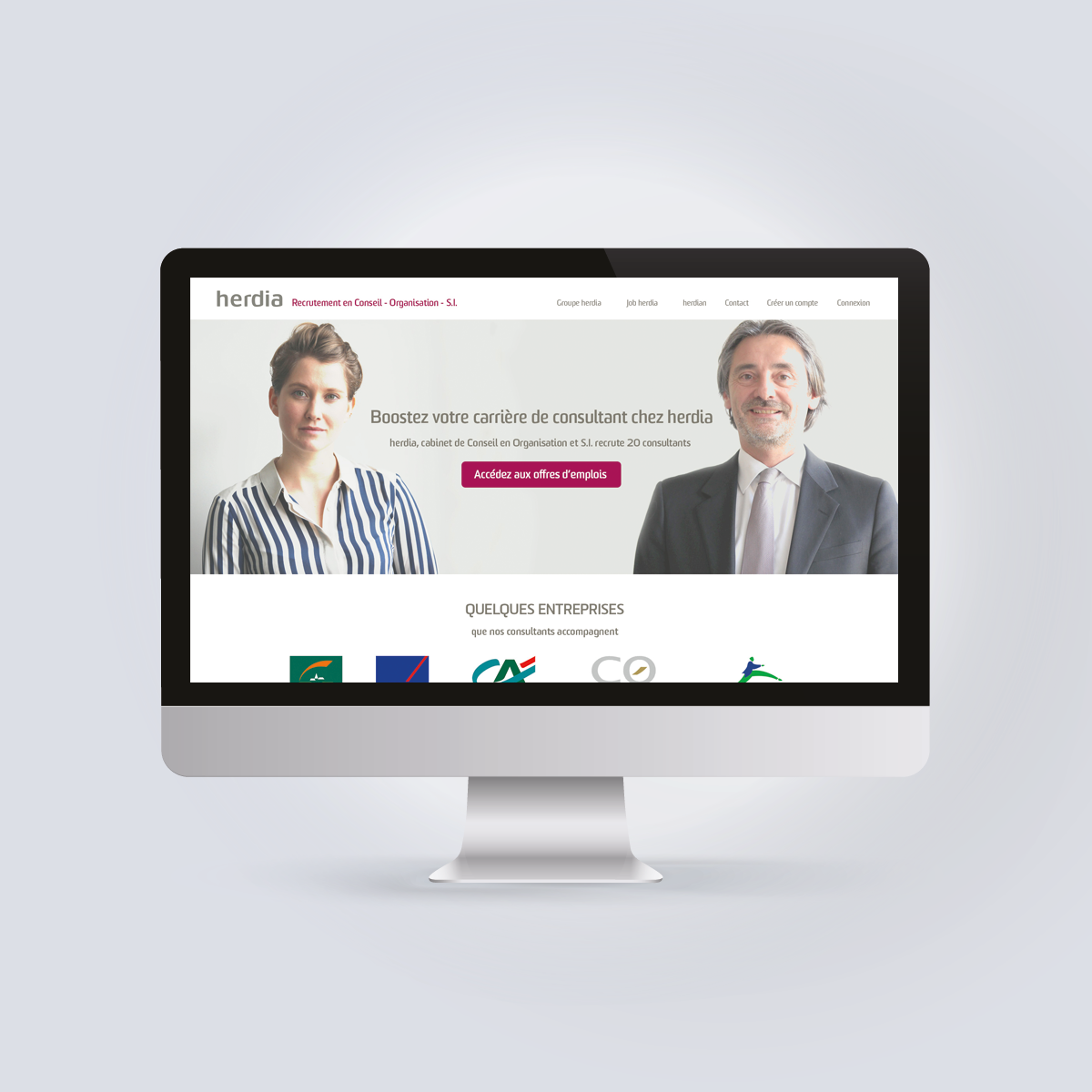 Herdia jobs : webdesign de plateforme de recrutement