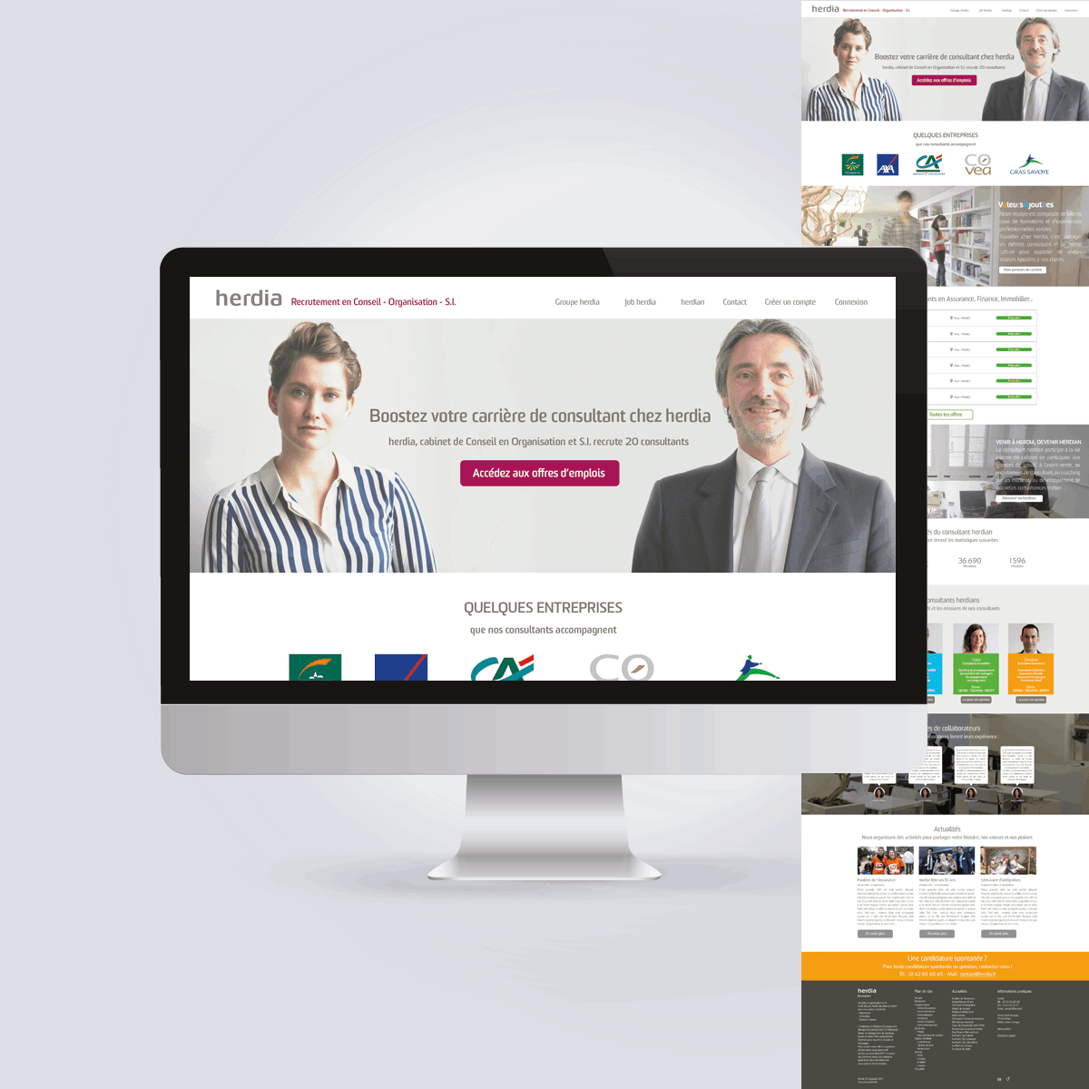 Herdia jobs : webdesign de plateforme de recrutement