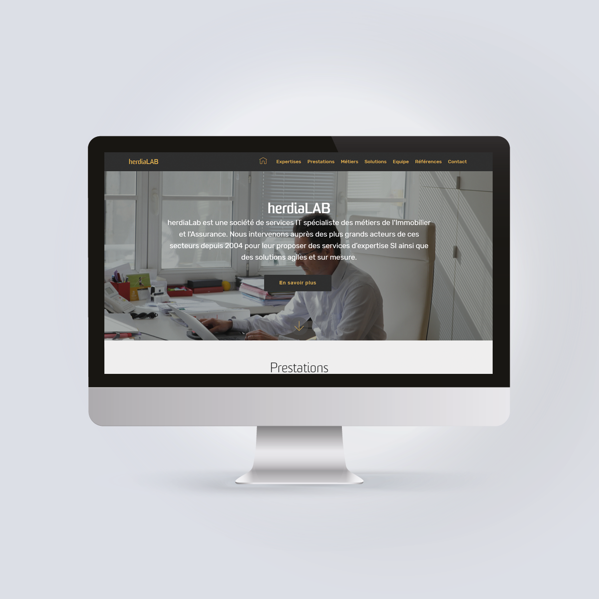 Herdia Lab : webdesign de site pour SSII